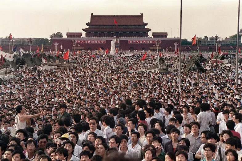 1989 年 6 月 2 日中國北京天安門廣場(圖片來源:法新社)