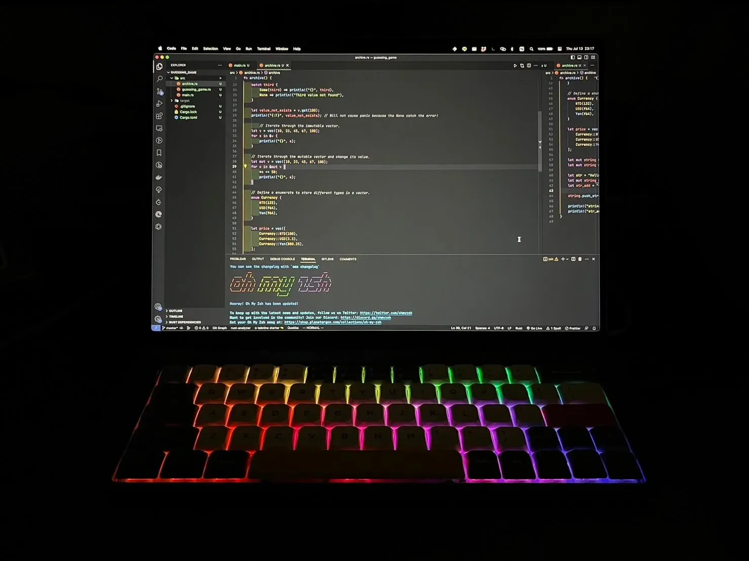 IDE 和機械鍵盤讓寫程式看起來變成一件很酷的事情！